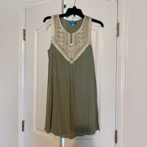 Boho Light green dress